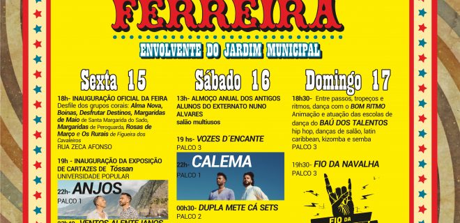 (Português) A Feira de Ferreira está de regressos nos dias, 15, 16 e 17 de setembro!