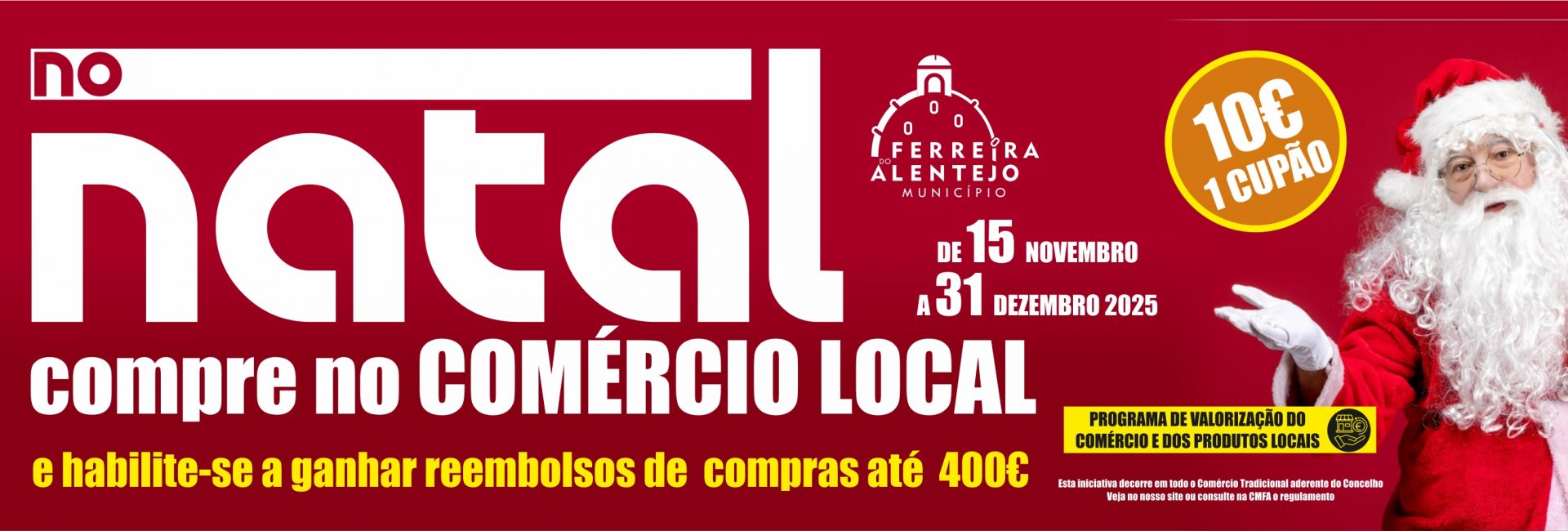 Neste Natal compre no Comércio Local