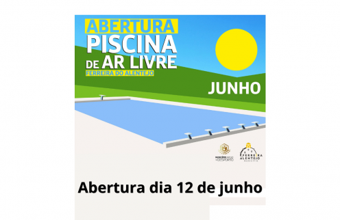 Piscina Municipal abre ao público no próximo dia 12 de junho