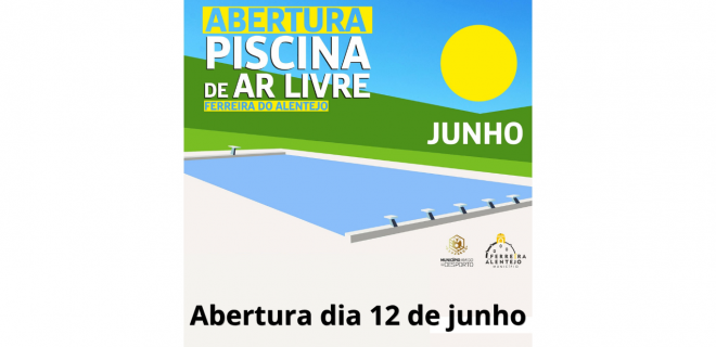 Piscina Municipal abre ao público no próximo dia 12 de junho